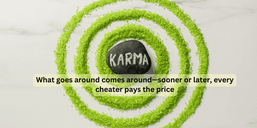 quotes about karma on cheating
