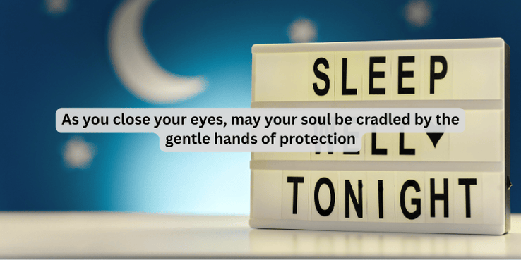 sleep well tonight and a night blessing