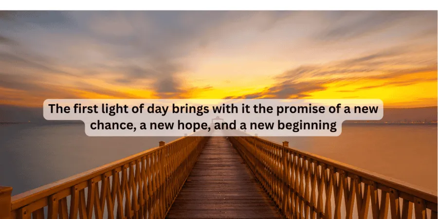 quote about sunrise