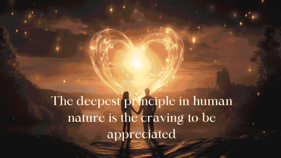 two people and a heart showing connection with appreication